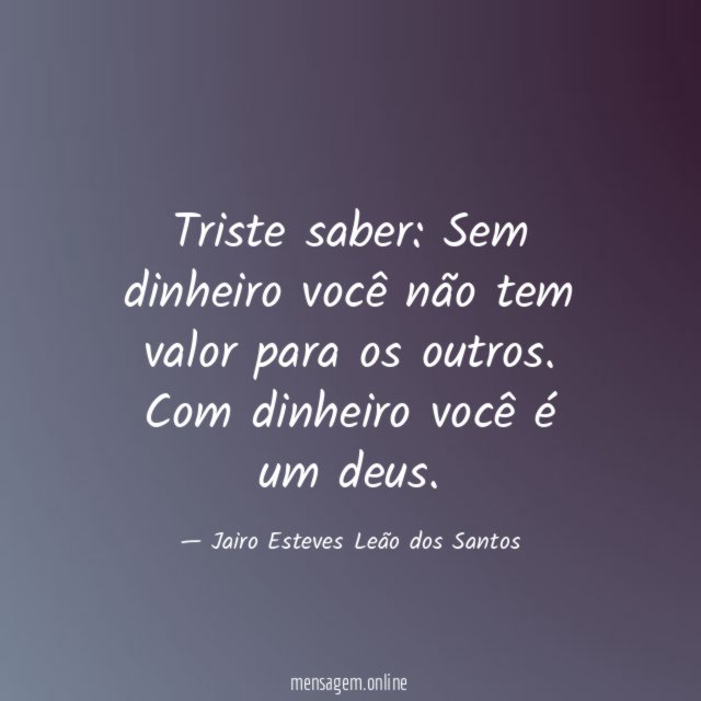 Triste saber: