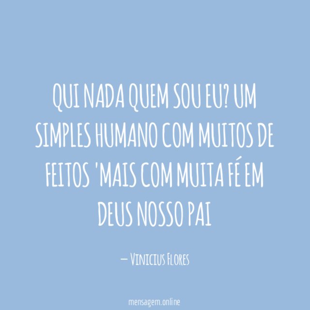 QUI NADA QUEM SOU EU