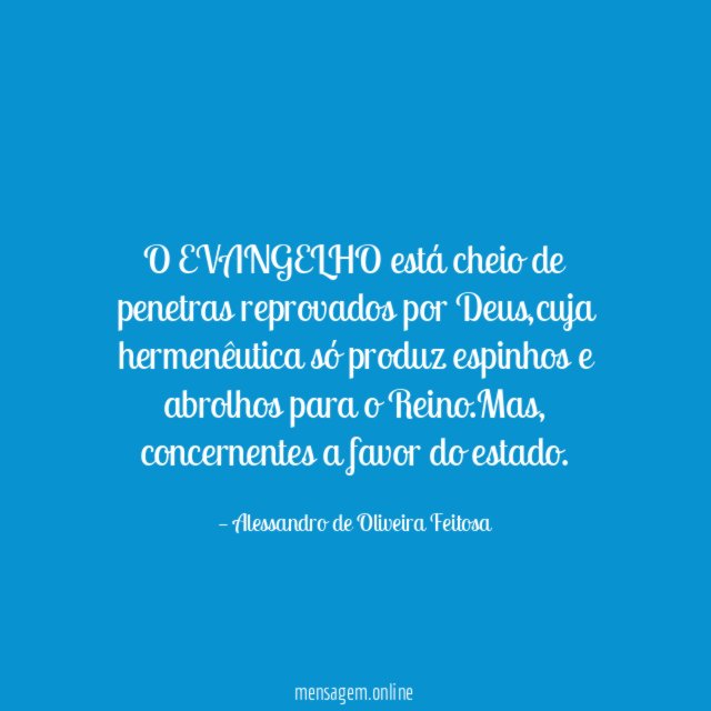 O EVANGELHO está cheio de penetras reprovados por Deus