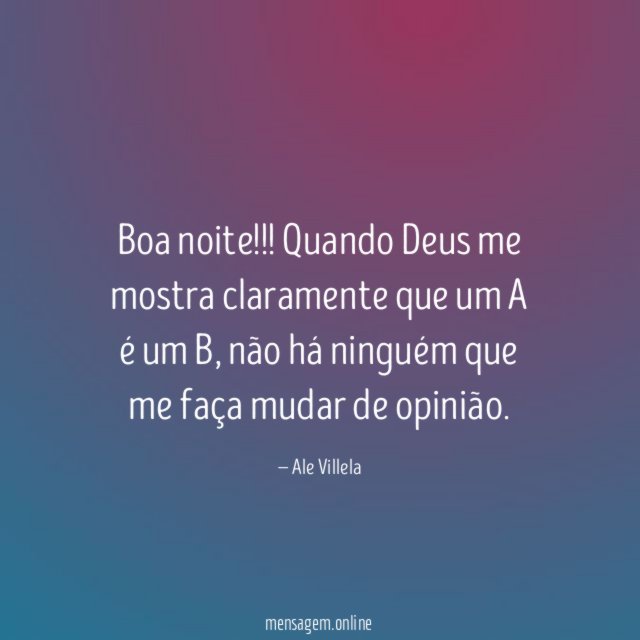 Boa noite