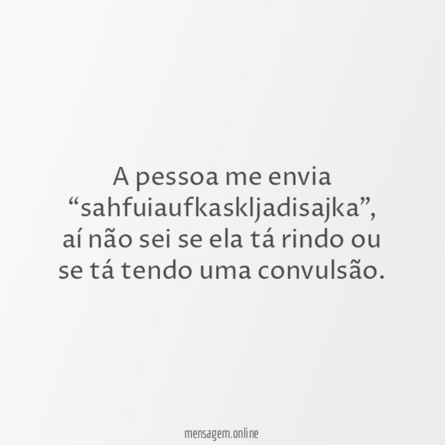 A pessoa me envia
