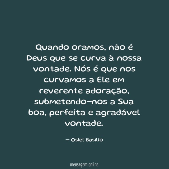 Quando oramos