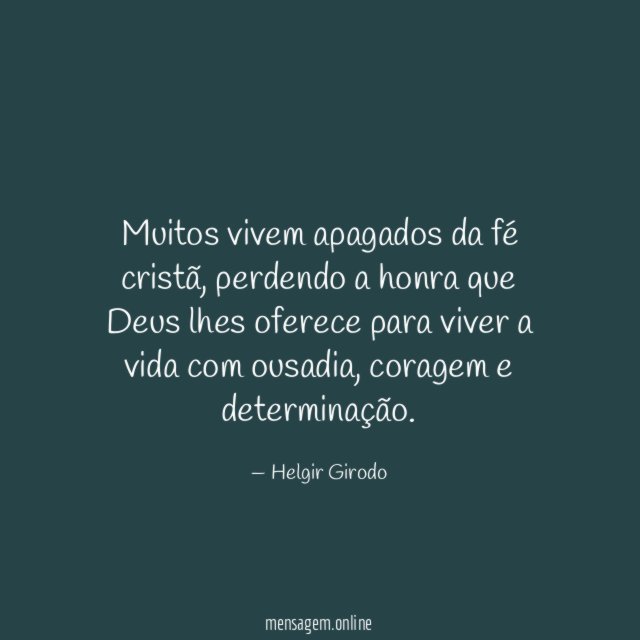 Muitos vivem apagados da fé cristã