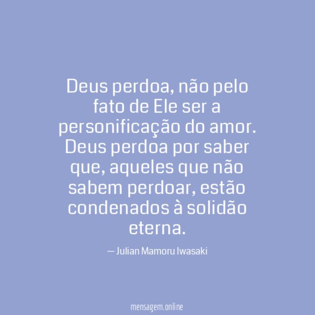 Deus perdoa