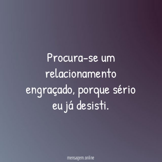 Relacionamento engraçado