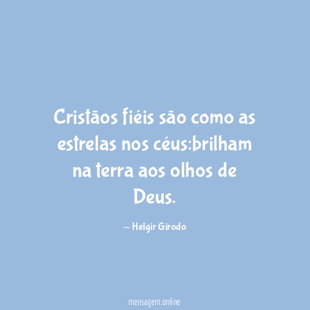Cristãos fiéis são como as estrelas nos céus