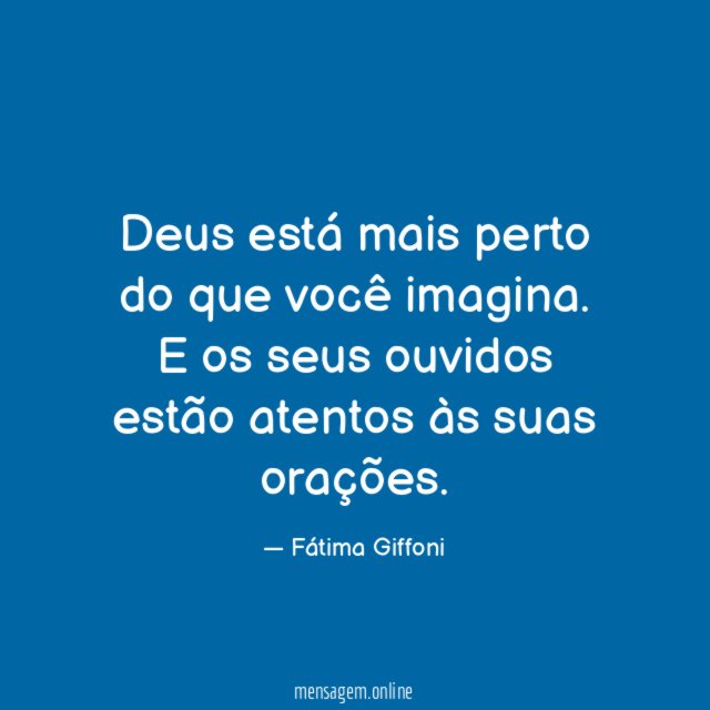 Deus está mais perto do que você imagina