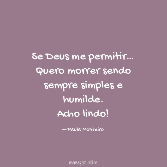 Se Deus me permitir