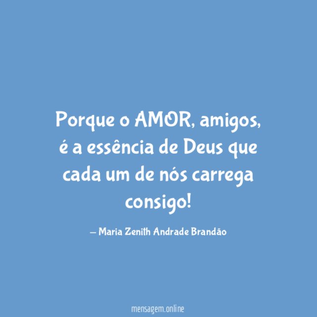 Porque o AMOR