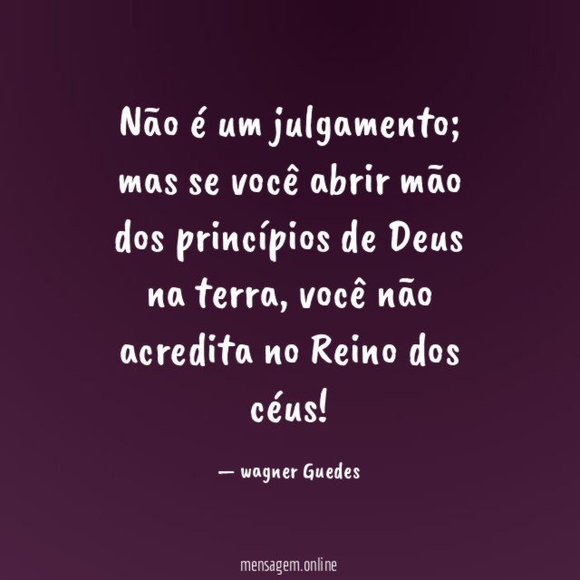 Não é um julgamento