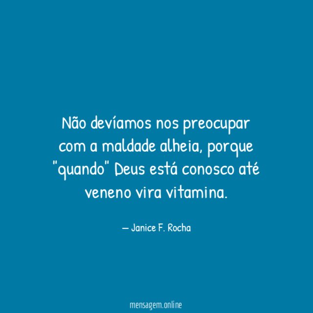 Não devíamos nos preocupar com a maldade alheia