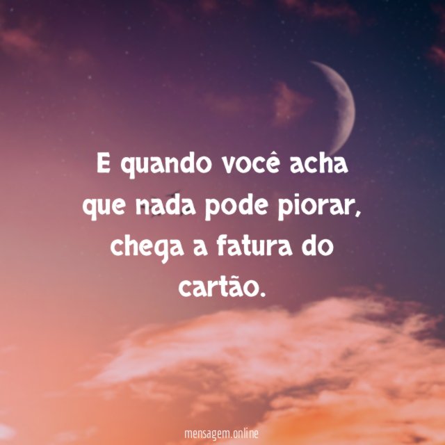 E quando nada pode piorar