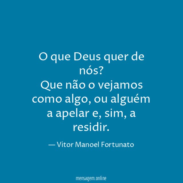 O que Deus quer de nós