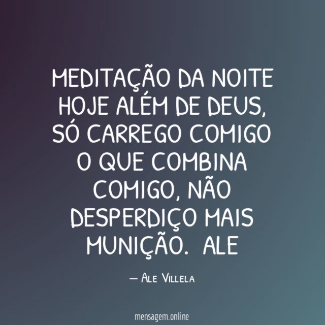 Meditação da Noite