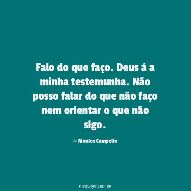 Falo do que faço