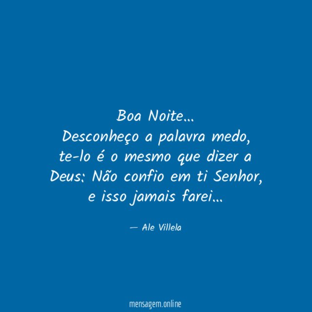Boa Noite…