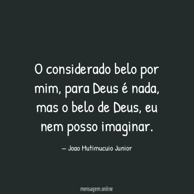 O considerado belo por mim