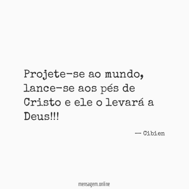Projete-se ao mundo