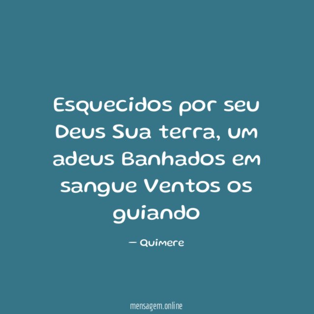 Esquecidos por seu Deus Sua terra