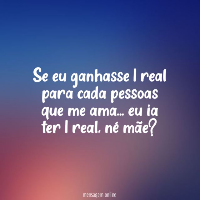 Se eu ganhasse 1 real