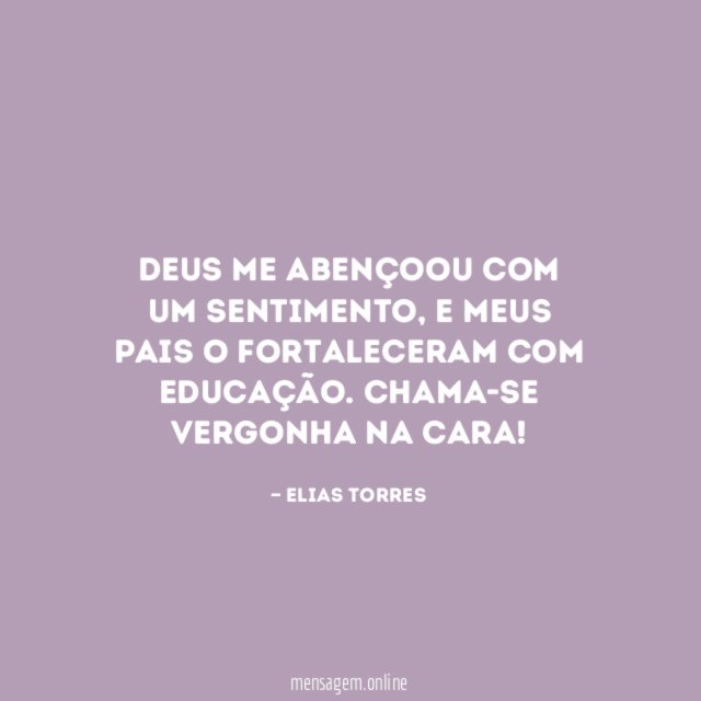 Deus me abençoou com um sentimento