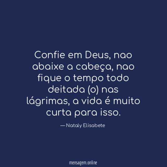 Confie em Deus