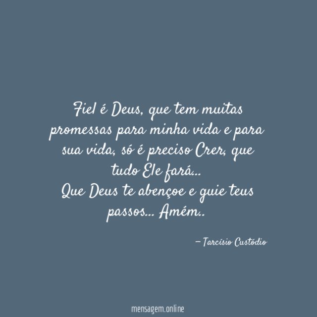 Fiel é Deus