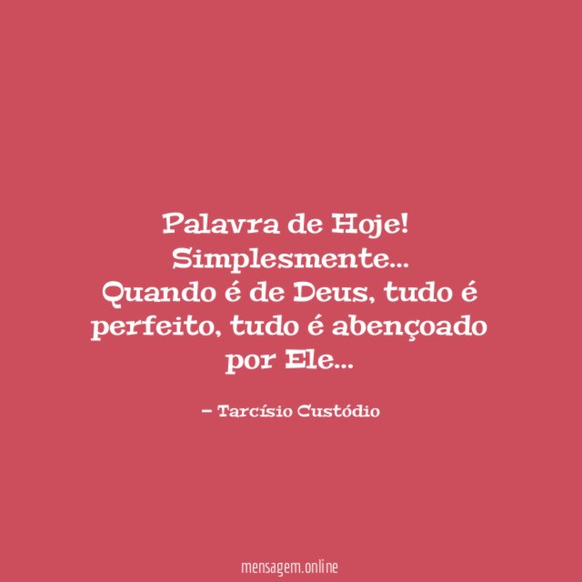 Palavra de Hoje