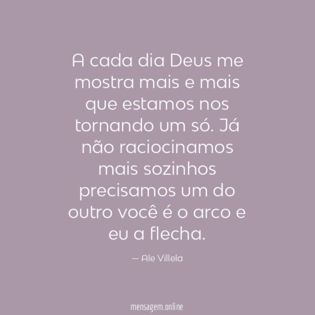A cada dia Deus me mostra mais