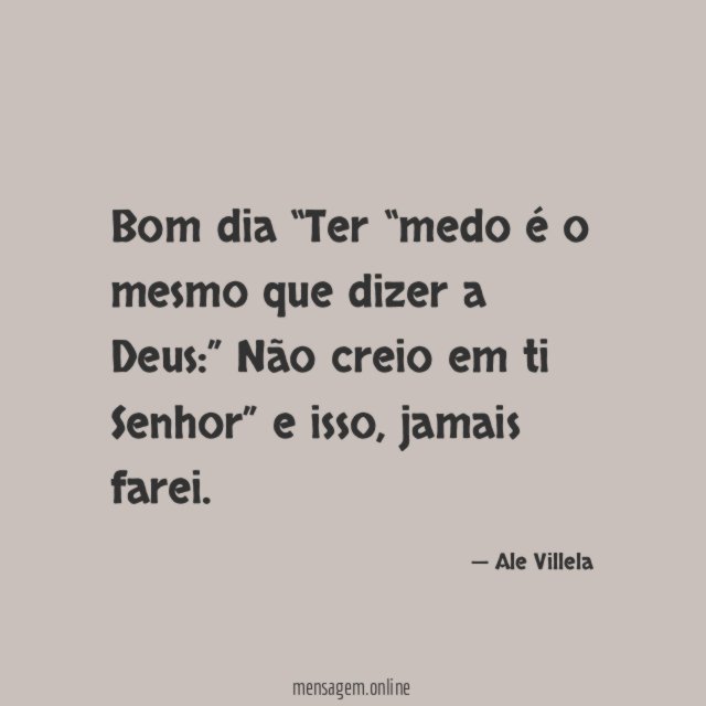 Bom dia
