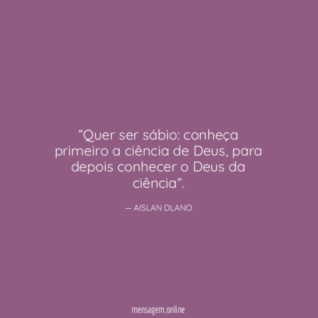 Quer ser sábio