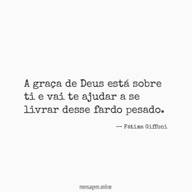 A graça de Deus está sobre ti