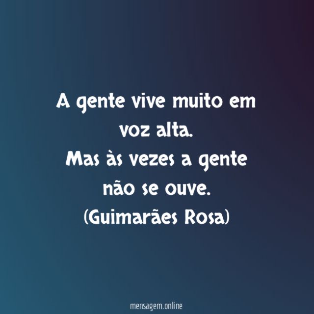 Não se ouve