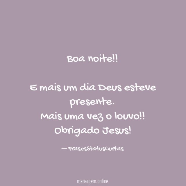 Boa noite