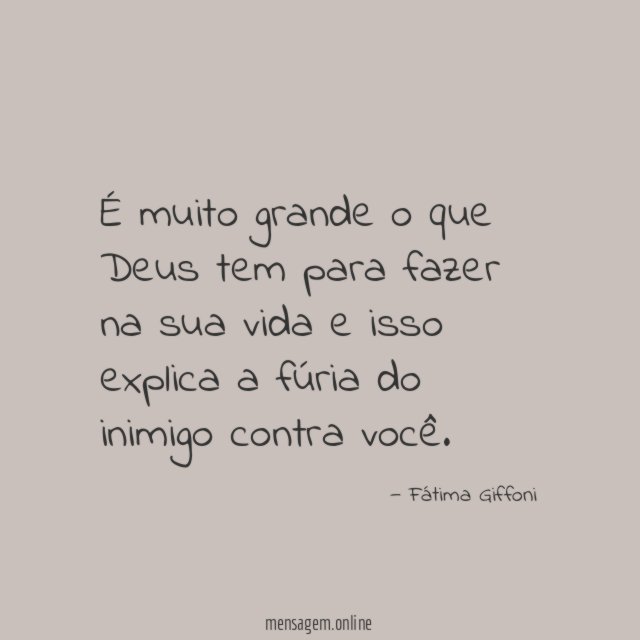 É muito grande o que Deus tem para