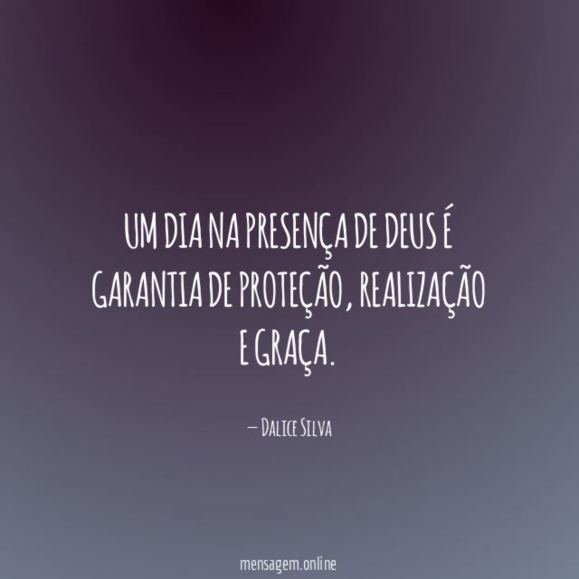 Um dia na presença de Deus é garantia de proteção