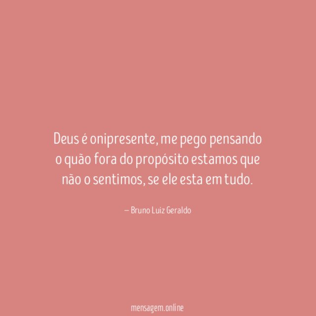 Deus é onipresente