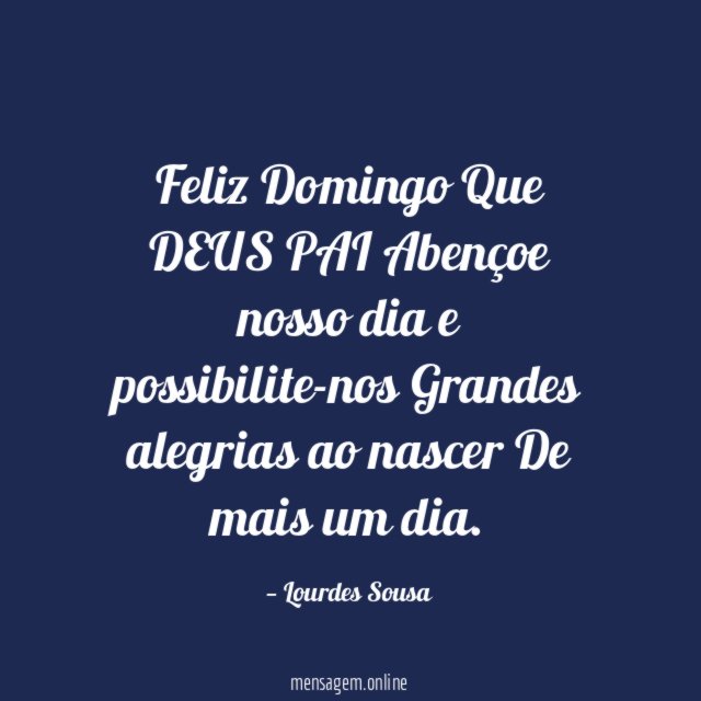 Feliz Domingo