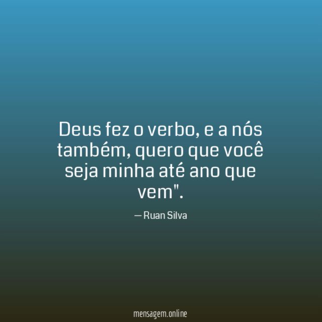 Deus fez o verbo