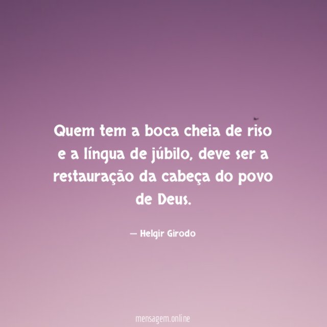 Quem tem a boca cheia de riso