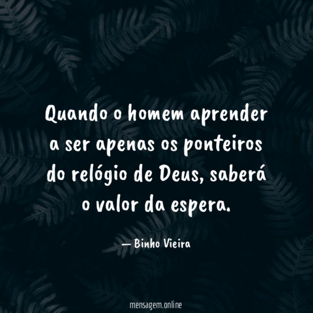 Quando o homem aprender a ser apenas os