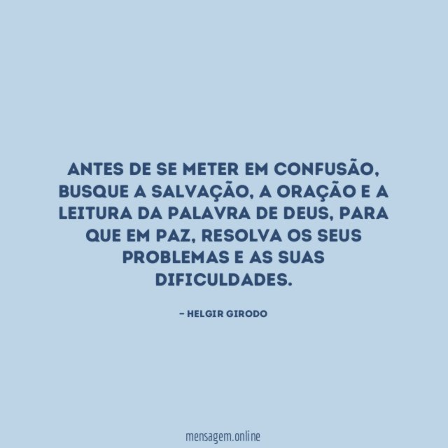 Antes de se meter em confusão