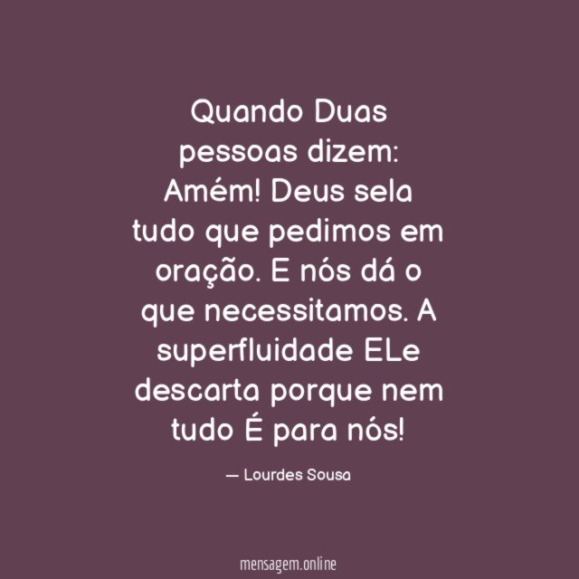Quando Duas pessoas dizem