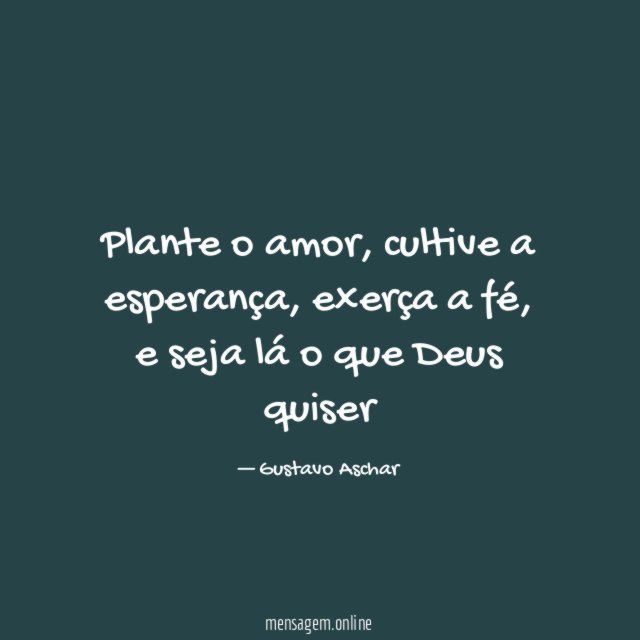 Plante o amor