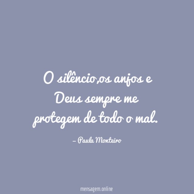 O silêncio