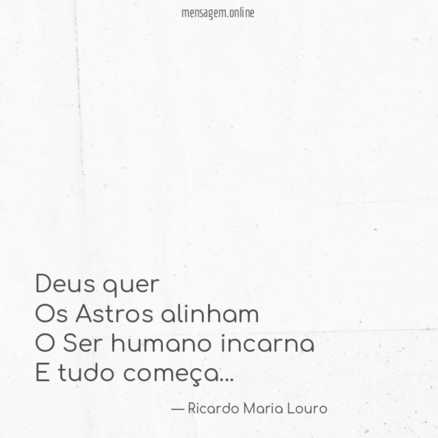 Deus quer Os Astros alinham O Ser humano incarna E tudo