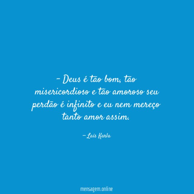 Deus é tão bom