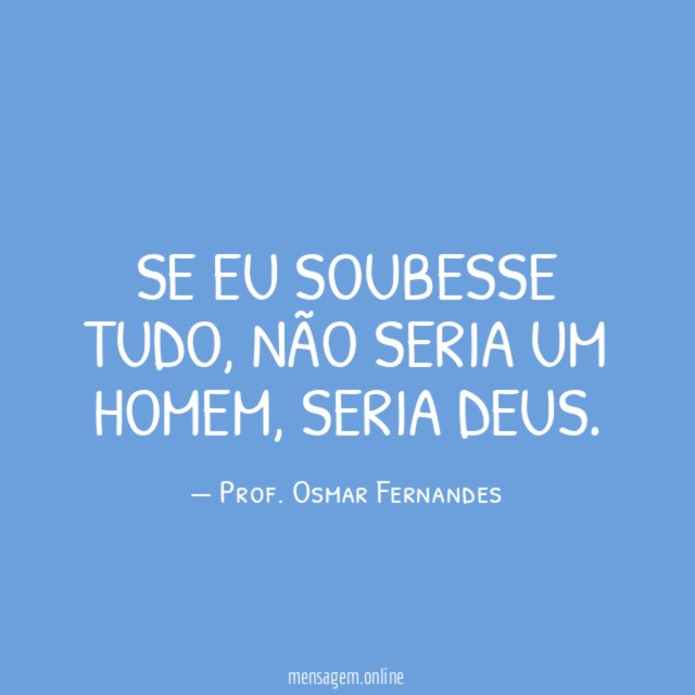 SE EU SOUBESSE TUDO