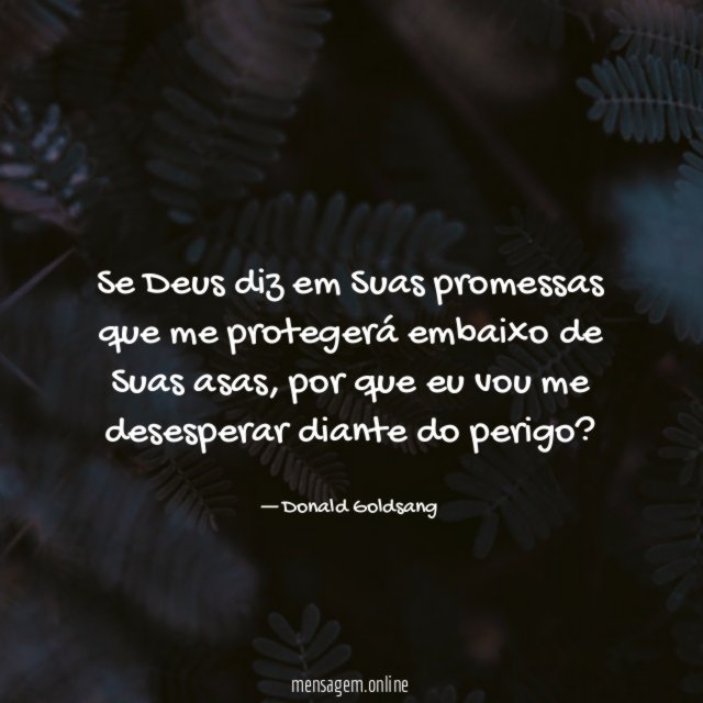 Se Deus diz em Suas promessas que me