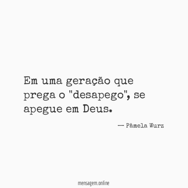 Em uma geração que prega o "desapego"